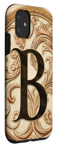 Image of iPhone 11 Boho Chic Floral Wreath Latter M Cute Pastel Case