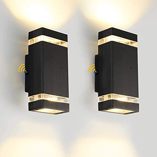 Holiday Deals ๐ LPINYE Dusk to Down Sensor Front Porch Light,Square Up and Down Lights Outdoor Wall Lights Exterior,Outdoor Wall Sconce Lighting, 14W 3000K with ETL Certified ,Bulb Included (Square Sensor(2 Pack)) Holiday Deals ๐ LPINYE Dusk to Down Sensor Front Porch Light,Square Up and Down Lights Outdoor Wall Lights Exterior,Outdoor Wall Sconce Lighting, 14W 3000K with ETL Certified ,Bulb Included (Square Sensor(2 Pack))