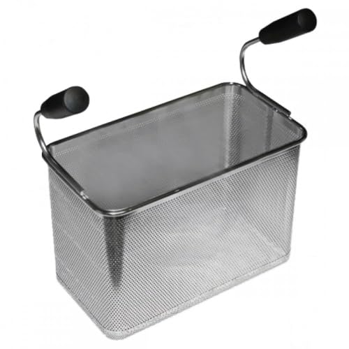 Cesto cestello cuocipasta GN 1/3 doppio manico ricambio universale bollitore professionale 16x29xH20 cm in acciaio inox accessorio colabrodo