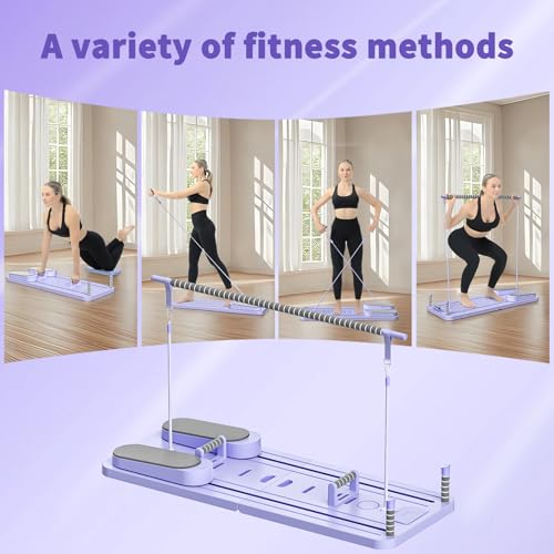 image for VigorEdge Pilates Board - Pilates Reformer Set, Multi-Purpose Foldable