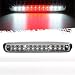 Partsam Replacement For 2007-2014 Chevy Silverado GMC Sierra 1500 2500 HD 3500 HD Red/White LED Clear Lens High Mount 3rd Third Brake Light Cargo Tail Lamp