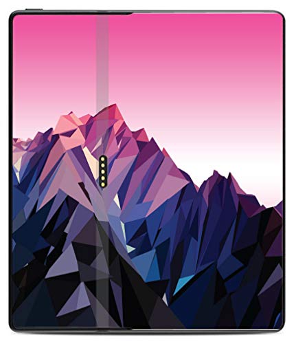 egeek amz Purple and Pink Low Poly Mountain Range Design Vinyl Sticker Decal Skin for Kindle Oasis
