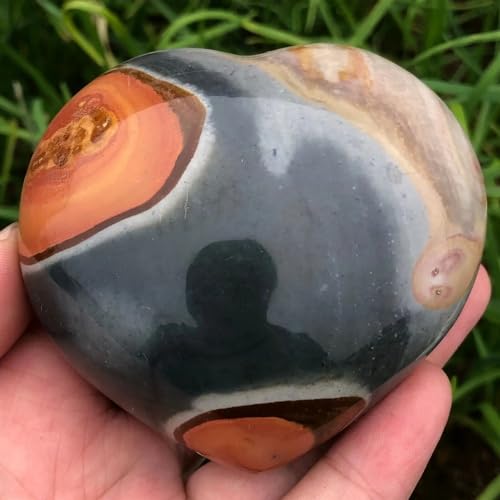 Heart Ocean Stone Jasper Quartz Crystal de 400g pour collection