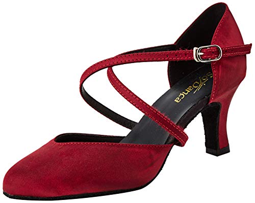 So Danca Damen Bl156 Standard- & Latintanzschuhe, Rot (Burgundy Burgundy), 39 EU