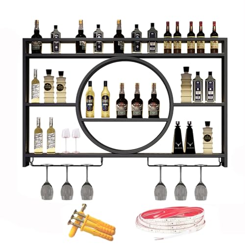 Étagère de présentation pour bouteilles d'alcool en fer forgé - 2