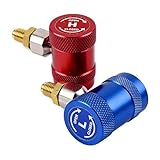 BYZESTY 2 Stück R1234yf-Auf-R134a-Adapter, R1234yf Schnellanschluss-Set, R1234yf Auf R134a Adapter, Für Automotive Klimaanlagenwartung Vakuumpumpe Adapter Ac-Aufladung