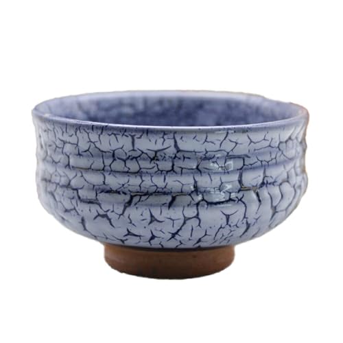 [かいらぎ 青]有田焼 抹茶碗(木箱付) UAU003-3