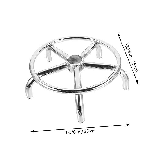 Base giratoria de aluminio con rotación fluida de 360 grados para silla 4