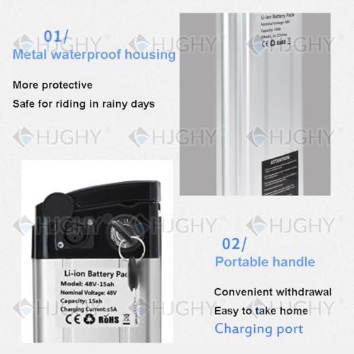 Batería de litio plegable de 48V y 15Ah de alta capacidad y rendimiento 3