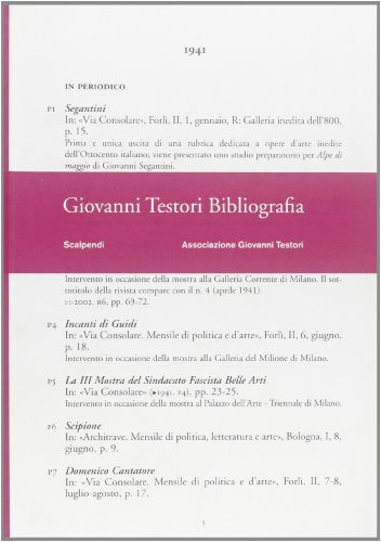 Giovanni Testori. Bibliografia