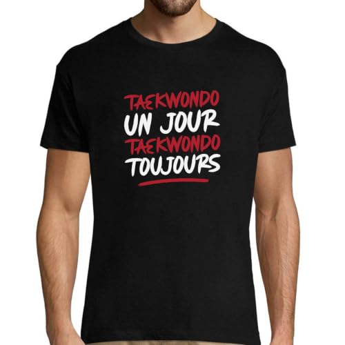 T-Shirt Homme Taekwondo cadeau fête des pères anniversaire original pour un super papa rigolo