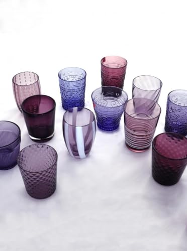 Zafferano - Melting Pot Juego de 6 vasos Tumbler mixtos Amatista MP00105