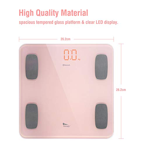 image for himaly Body Fat Scale, Smart BMI Scale Digital Bathroom Wireless Weigh