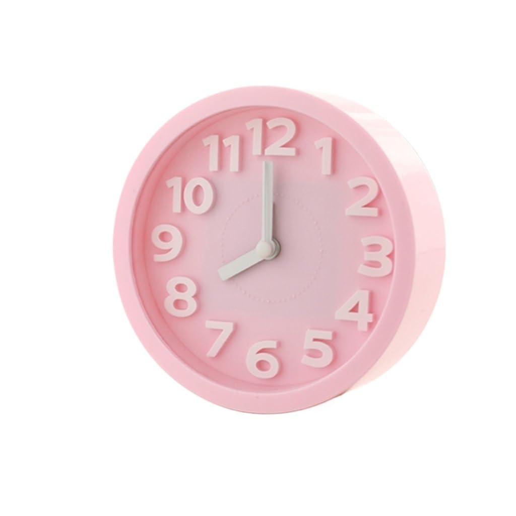 Hrwly A Desktop Clock Bedside Mute Quartz Ornaments Larm Electronic(A)