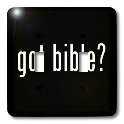 Interruptor de palanca 3dRose lsp_15952_2 con placa decorativa Got Bible 3