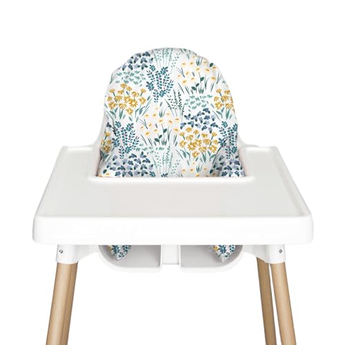 Image of Nibble and Rest Highchair Cushion Cover for Inflatable Cushion, Compatible for IKEA Antilop Highchair, High Chair Accessories Stain-Proof and Wipeable Cushion Cover (Cushion NOT Included)(Inthemeadow)