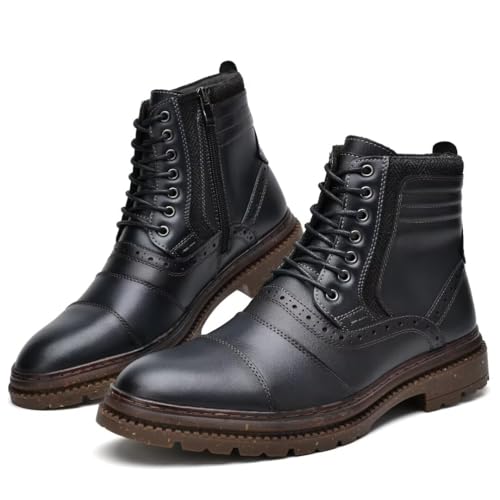 Image of Men's Chukka Boots Genuine Leather Ankle Boot for Men Classic Casual Oxford Style Footwear