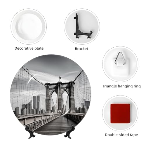 Assiette décorative Brooklyn Bridge : habillez vos murs vides - 5