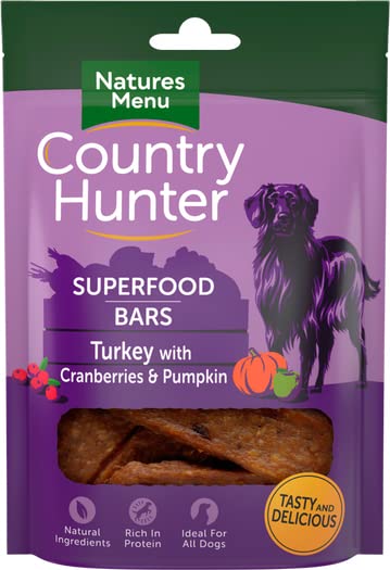 Pet Things Country Hunter Superfood Bar Turkey With Cranberries & Pumpkin 100g (Pack of 7) โ image 1