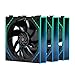 Thermalright TL-M12Q 120mm PC Case Fans, 2000RPM High Airflow, ARGB Daisy-Chain, Infinity-Mirror Lighting, 1-Pack