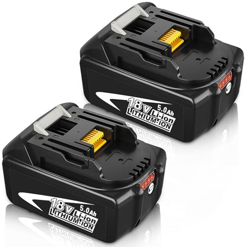 TOPBATT 2X 5000mAh kompatibel für Makita 18V Akku kompatibel für Makita akku BL1850B BL1850 BL1860B