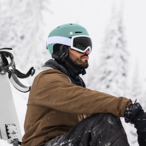 Retrospec Comstock Ski & Snowboard Helmet For Adults - Durable Abs Shell, Protective Eps Foam & 10 Cooling Vents - Adjustable Fit For Men & Women - Matte Blue Ridge, Medium #TOP6