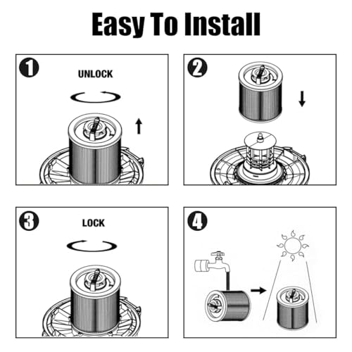 MZY LLC DXVC4001 Filters Replacement for DEWALT Wet/Dry 4-5 Gallon by MZY LLC - Used condition - Image 7