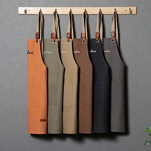 Apron-for-MenWomen-Personalized-Canvas-Apron-with-Roomy-PocketsUnisex-ApronCookingGardeningWoodworkGift-for-Him