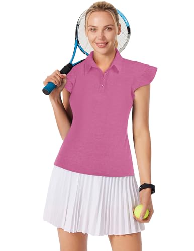 Jack Smith Womens V Neck Golf Polo Shirts Lightweight Quarter Zip Golf Pullover Upf 50+ Athletic Hiking Shirts thumb #5