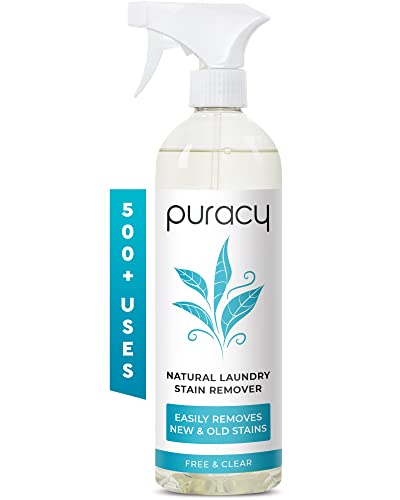 Image of Puracy Stain Remover Spray –The TikTok Laundry Pretreater Spray for Fresh and Set-In Clothing Stains Enzyme-Based - Natural Spot Cleaner - Free & Clear 16oz