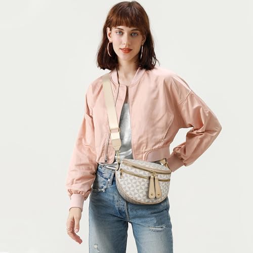 Image of KKXIU Crossbody Sling Bag for Women Trendy Fanny Pack Vegan Leather Chest Bag | Trendy