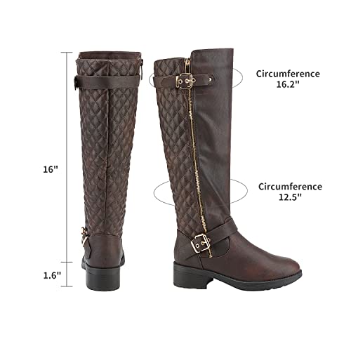 Image of DREAM PAIRS Women's Knee High Riding Boots