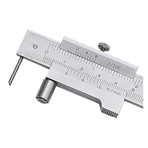 Calibrador Vernier 0-200mm con regla y aguja carburo miniatura 1