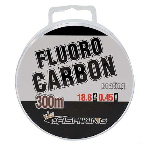 Línea de Pesca de Fluorocarbono 300 m - Líder de Fibras de Carbono, Rendimiento Equilibrado, Invisible (0,45 mm)