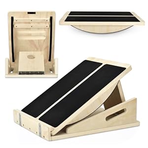 Ultimate Wobble & Slant Board Combo for Balance Training, Calf Stretching, and Core Strength – Perfect for Balance Boards、Wobble Board and Calf Stretcher Enthusiasts