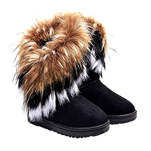 Bottes de neige de mollet pour sorties en station et promenades chaudes d'hiver