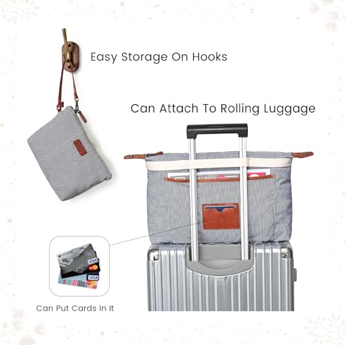 Image of OLD TREND Genuine Leather Forest Island Tote | Spacious Handbag with Removable Inner Pouches
