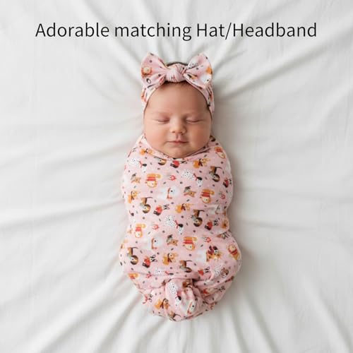Image of Swaddles for Newborns Baby Blanket Set Ultra-Soft 95% Bamboo Viscose Baby Swaddle for 0-3 Months | Newborn Essentials Must Haves Bamboo Viscose Swaddle Blankets