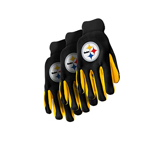 FOCO Forever Collectibles 74213 NFL Pittsburgh Steelers Colored Palm Glove