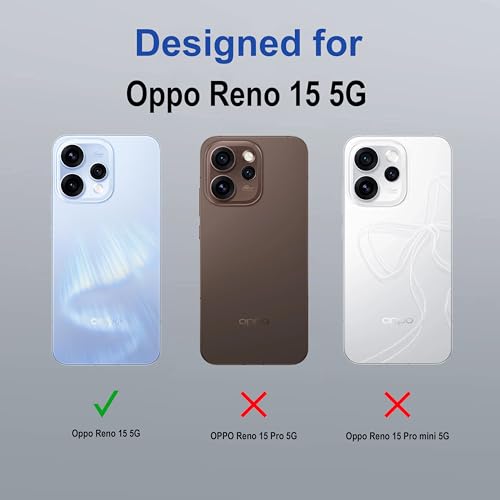 Image of Zapcase Back Case Cover for Oppo Reno 15 5G | Magnetic Case with Built-in Metal Ring | Supports MagSafe Charger, Wallet & Car Mount | Shockproof Hybrid PC + TPU | Blue