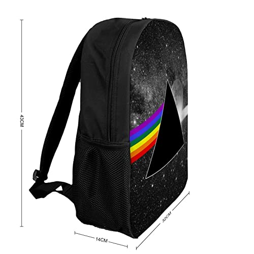 Sac à dos 17 pouces imprimé 3D avec grand compartiment ergonomique triangle - 2