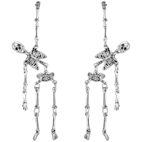 Image of Skeleton Skull Earrings