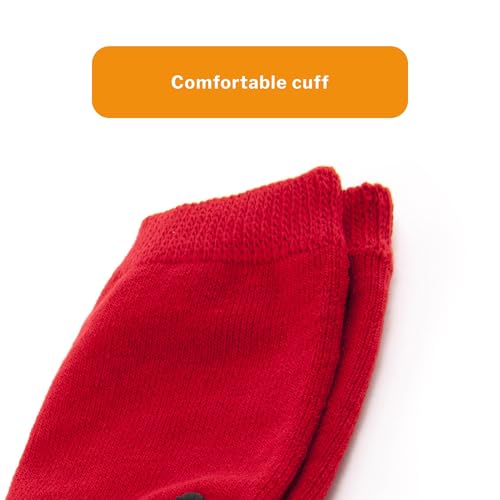 McKesson Unisex Non-skid Slipper Socks Adult Sz. 7.5 to 10 Red4