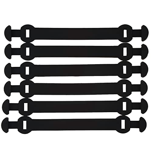 Antivibrador de silicona para tenis Andux BZQ-06 con diseño alargado en color negro