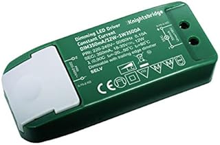 Knightsbridge 1 W350DA Constant Current Dimmable LED Driver, IP20, 350 mA, 12 W Green