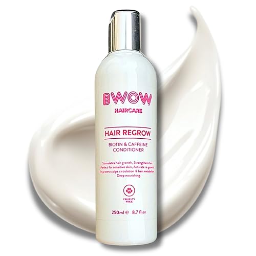 Biotin Caffeine Hair Growth Conditioner for Thinning Hair Anti Hair Loss Deep Repair Treatment Leave In or Rinse Out Formula for Men and Women Hair Thickening Moisturising for Dry Damaged Hair 250ml