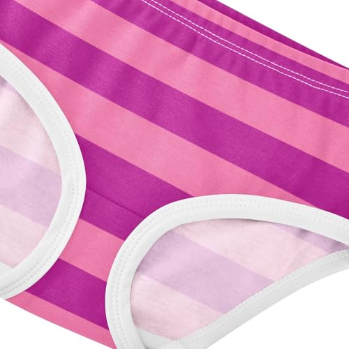Raspberry Pink Stripe Toddler Girls's Underwear 2T4