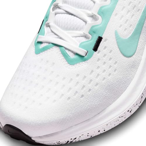 Nike W Air Winflo 10 Women's Road Running Shoes (White/Black/Emerald Rise, US Footwear Size System, Adult, Women, Numeric, Medium, 9.5)