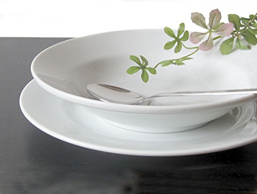 Amazon.co.jp: スープ皿 ベーシック 白 24.5cm 日本製 業務用 食器