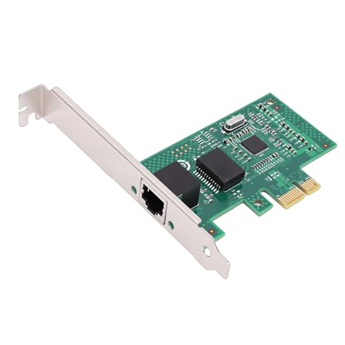 GOWENIC Adaptador de Red Ethernet Gigabit para Servidor, PCI Express 2.0 x1 con Controlador 82580 y Puerto RJ45 para OS X, Soporta VLAN QoS 10 100 1000Mbps miniatura 1